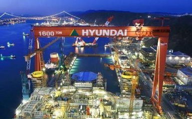 外媒：韩国船企现代重工上市首日股价大涨