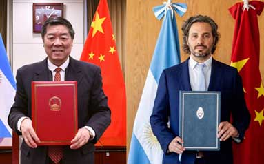 中国政府与阿根廷共和国政府签署共建“一带一路”谅解备忘录