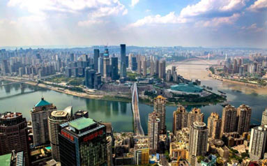看重庆两江新区“十大工程”实景图