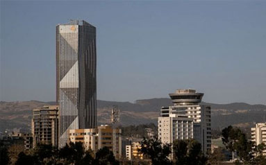 中企承建的东非最高建筑埃塞俄比亚商业银行大楼竣工