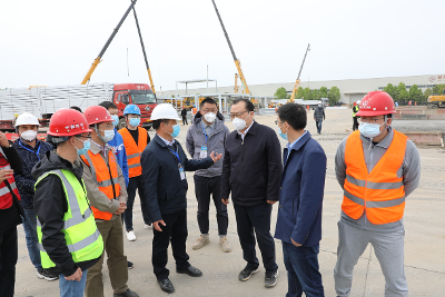 中铁上海局三公司紧急驰援六安誉丰健康驿站项目建设