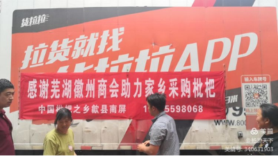 芜湖徽州商会助力家乡农民增收 首批500箱枇杷发往芜湖