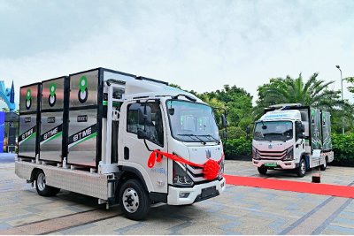 遠(yuǎn)程首批車廂可卸式運輸車交付，攜手八時物流創(chuàng)新高效城配