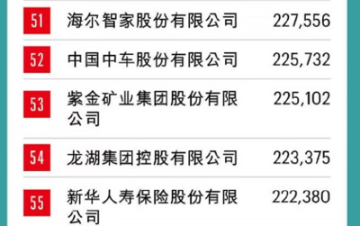 BOE（京東方）連續(xù)12年上榜《財(cái)富》中國(guó)500強(qiáng) 排名躍升至第57位