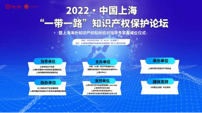      2022·中国上海“一带一路”知识产权保护论坛成功举办