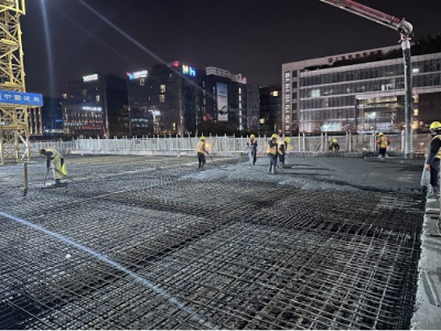 中建八局上海公司西交广场项目主体结构全部封顶
