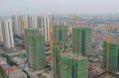 中国一冶硚口还建房项目 5栋主体结构顺利通过验收
