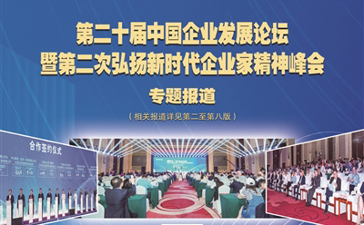 第二十届中国企业发展论坛 暨第二次弘扬新时代企业家精神峰会重庆举行