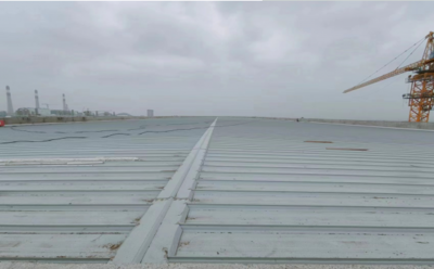 凯赛（太原）生物材料有限公司DN项目-340单元土建项目C区钢结构轻钢屋面顺利封顶