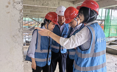 十七冶磁县学校项目开展大型设备安全检查