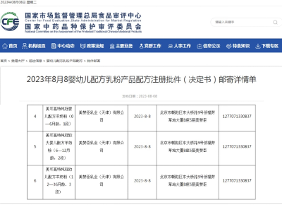 美贊臣純冠羊奶粉獲得新國標配方注冊，純羊乳小分子打造“頂配吸收”競爭優(yōu)勢