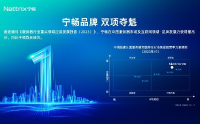 宁畅斩获服务器及互联网行业市场发展力双桂冠