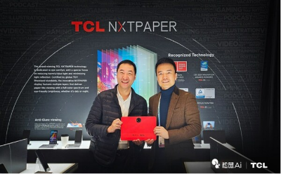 TCL"未来纸"显示技术助力松鼠Ai S20智能学习机，全球首个智适应教育大模型亮相CES