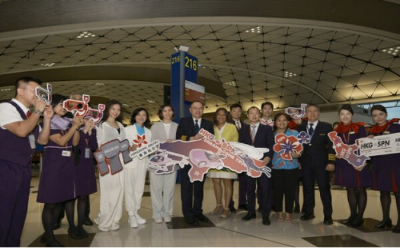 香港航空慶祝塞班島航線啟航